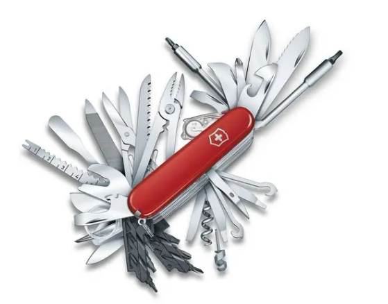 What are the tools available in Swiss army knife?