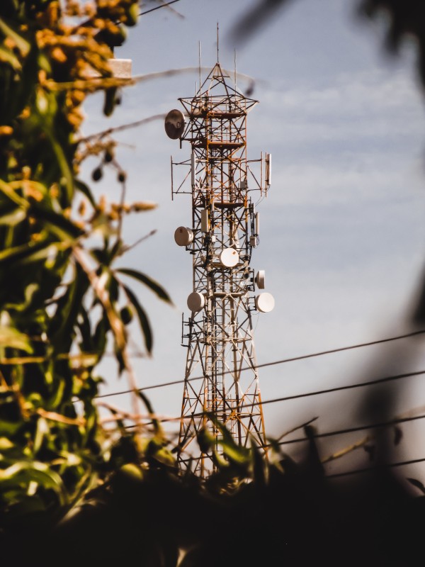 Why is there a round drum on a mobile tower ?